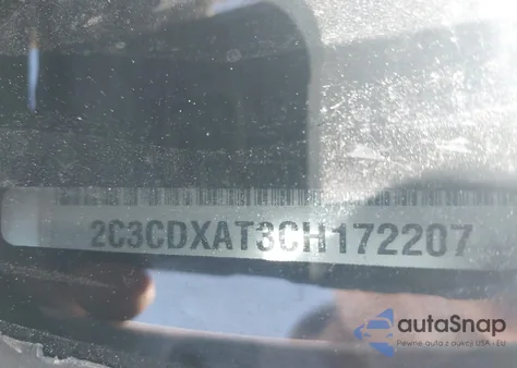 2012 Dodge Charger Police из США, поврежденный, VIN 2C3CDXAT3CH172207